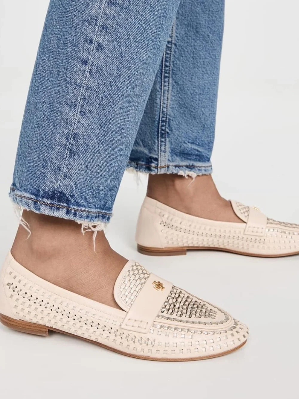 Tory Burch NWT Woven Ballet Loafer $378 Sz 8.5